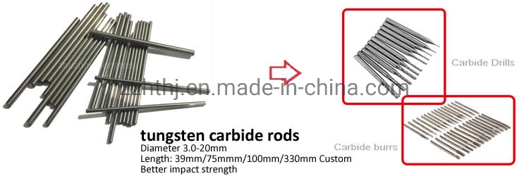 Carbide Solid Round Bar Cemented Carbide Tungsten Rod 3mm 4mm 6mm 15mm 20mm 30mm