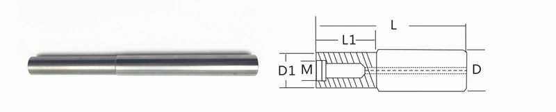 Tungsten Carbide Extension Shank Rods Customized Boring Carbide Bar