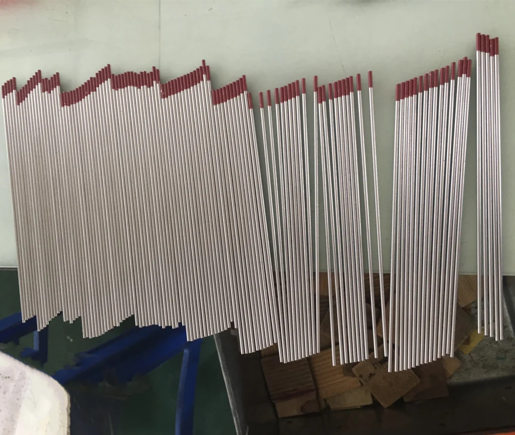 Wholesale Tungsten Rod 2% Thoriated Red Tip Tungsten Electrode for TIG Welding Material